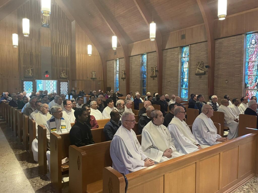 Priests at Mass