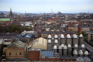 Rooftop view in Dublin, Ireland