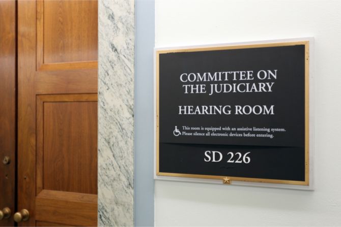 Senate Judiciary Committee hearing room