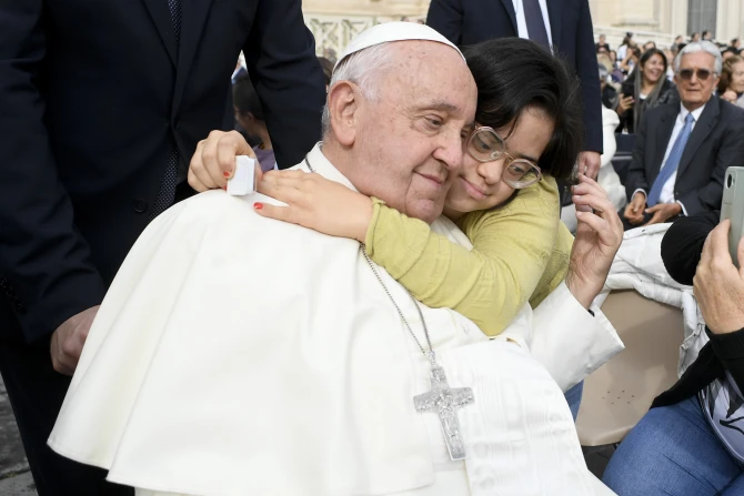 Pope Francis during the weekly general audience at St. Peter's Square