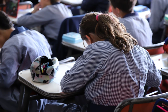 Students in a classroom