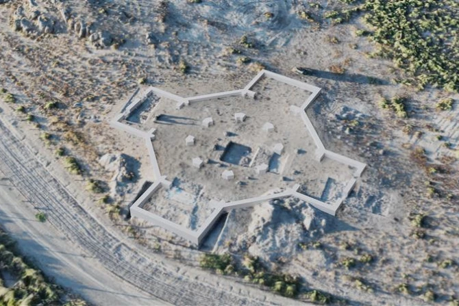 A reconstruction of an ancient church recently discovered in Armenia