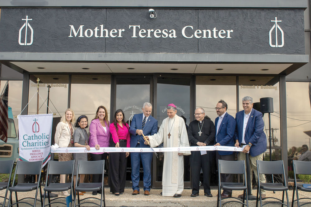 Ribbon cutting ceremony at the Mother Teresa Center