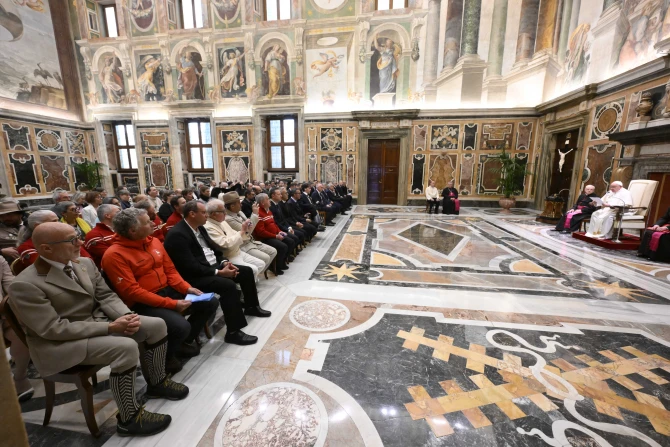 Pope Francis meets with the delegations of the Diocese of Aosta, Italy