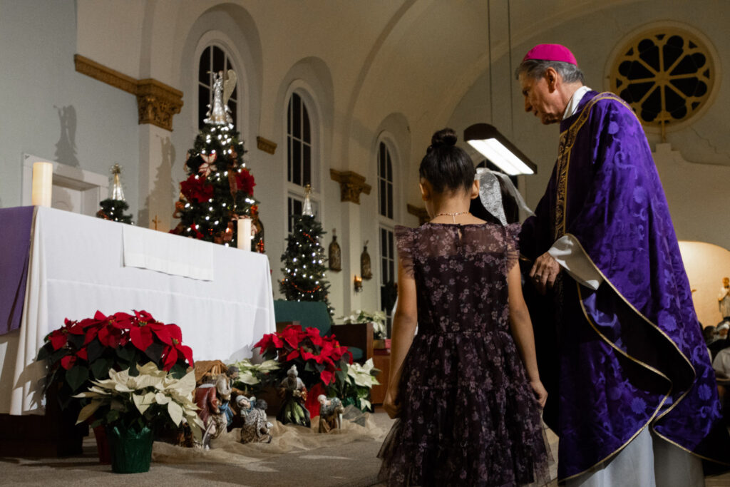 Archbishop Gustavo celebrating Mass at St. PJ's Children's Home