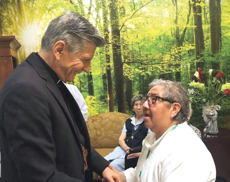 Archbishop Gustavo García-Siller, MSpS, at St. Francis Nursing Home