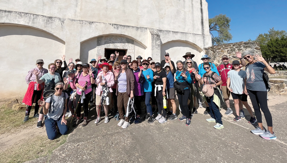 Pilgrims at the Mission