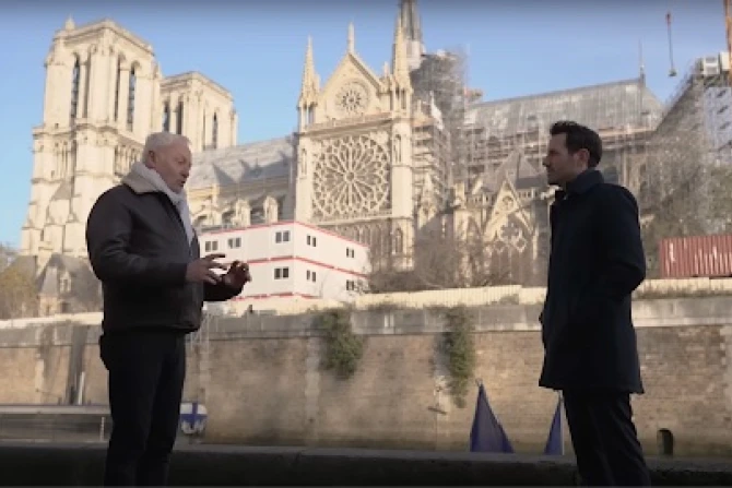 Philippe Villeneuve, architect, speaks with EWTN News’ Colm Flynn