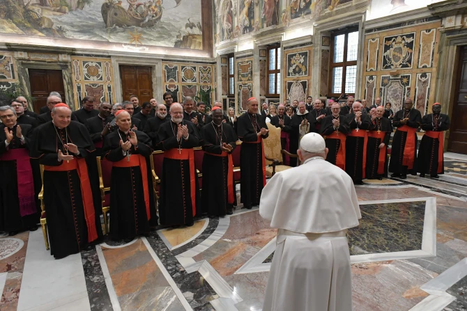 Pope Francis meets with members of the Vatican’s Dicastery for the Doctrine of the Faith